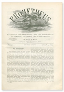 Prometheus : Illustrirte Wochenschrift über die Fortschritte in Gewerbe, Industrie und Wissenschaft. 5. Jahrgang, 1894, Nr 251