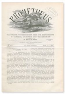 Prometheus : Illustrirte Wochenschrift über die Fortschritte in Gewerbe, Industrie und Wissenschaft. 5. Jahrgang, 1894, Nr 255