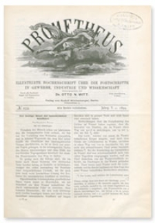Prometheus : Illustrirte Wochenschrift über die Fortschritte in Gewerbe, Industrie und Wissenschaft. 5. Jahrgang, 1894, Nr 259