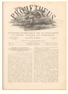 Prometheus : Illustrirte Wochenschrift über die Fortschritte in Gewerbe, Industrie und Wissenschaft. 4. Jahrgang, 1893, Nr 176