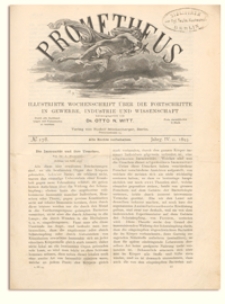 Prometheus : Illustrirte Wochenschrift über die Fortschritte in Gewerbe, Industrie und Wissenschaft. 4. Jahrgang, 1893, Nr 178
