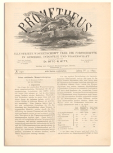 Prometheus : Illustrirte Wochenschrift über die Fortschritte in Gewerbe, Industrie und Wissenschaft. 4. Jahrgang, 1893, Nr 190
